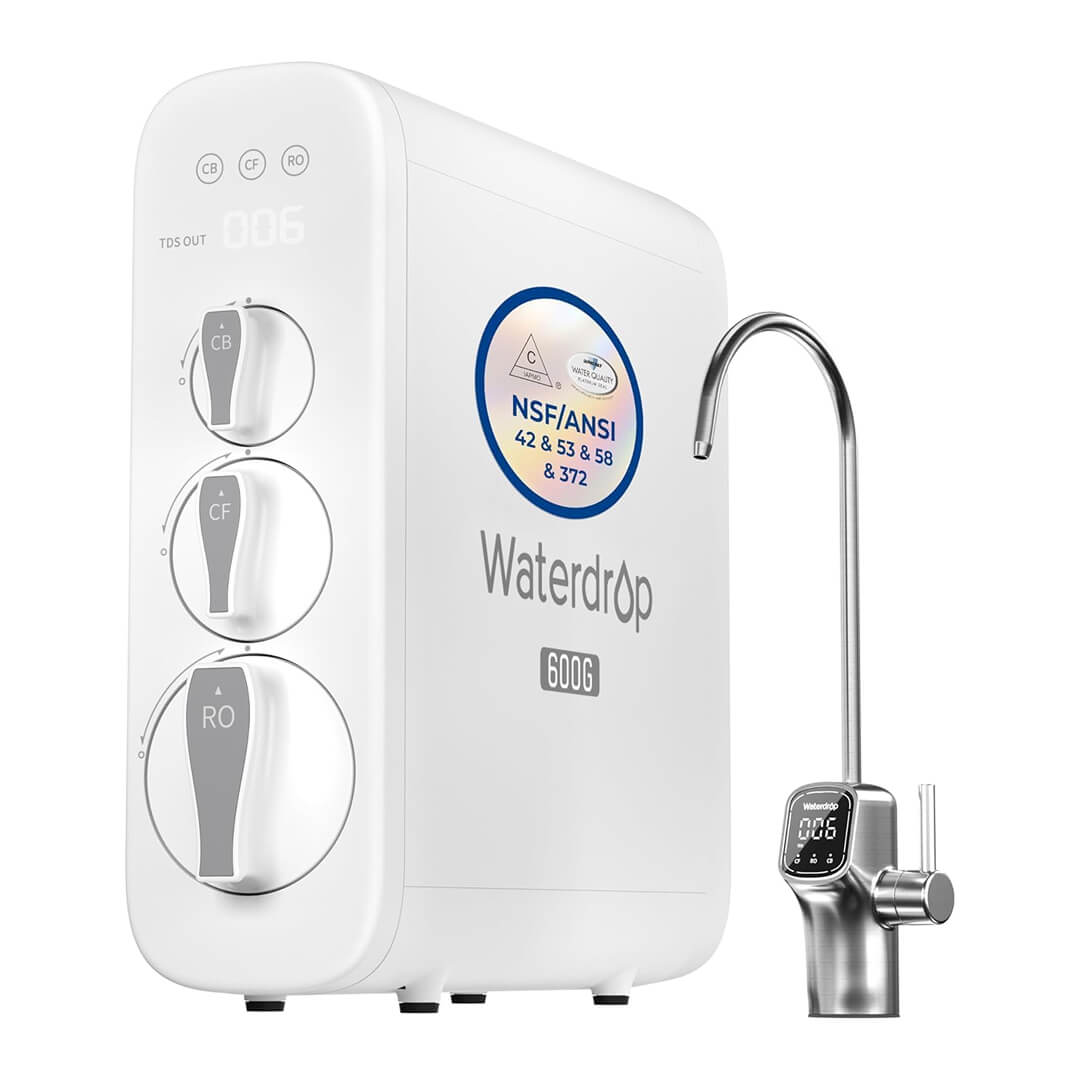 Waterdrop G3P600 reverse osmosis system for arsenic removal